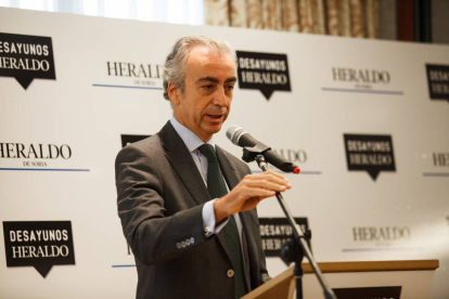El secretario de Estado de Hacienda, Miguel Ferre, pronuncia una conferencia en Soria sobre la reforma fiscal-Ical