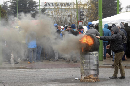 Jornada de huelga en la fábrica de Bridgestone de Burgos-ICAL