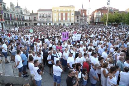 Manifestación en Medina del Campo en defensa del hospital.-J. M. LOSTAU