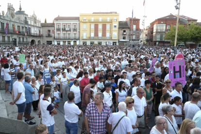 Manifestación en Medina del Campo en defensa del hospital.-J. M. LOSTAU