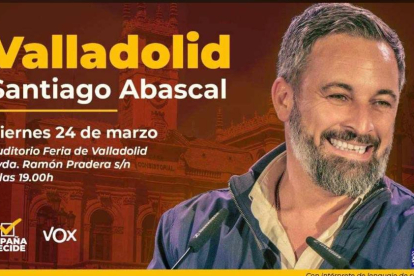 Acto de Santiago Abascal en Valladolid.-E. M.