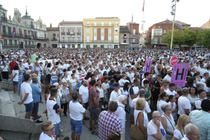 Manifestación en Medina del Campo en defensa del hospital.-J. M. LOSTAU