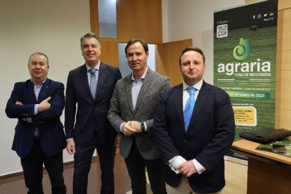 Rueda de prensa de presentación de Agraria, la bienal de maquinaria agrícola en la Feria de Valladolid.- ICAL