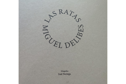 Portada de la edición limitada de 'Las Ratas' de Miguel Delibes, que regalará Carnero a Sigourney Weaver.-E. M.