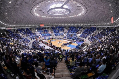 Imagen panorámica del Coliseum de Burgos, sede de la Final Four de ascenso a la ACB. / EM