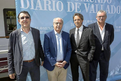 Eugenio Gascón, Pedro Muñoz, José María Reguero y Juan Carlos Sacristán.