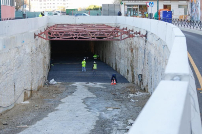 Estado actual de la obras en el túnel de Andrómeda.- J. M. LOSTAU