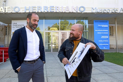 Javier Hontoria y Ricardo Suárez, ayer en el Museo Patio Herreriano.-J. M. LOSTAU