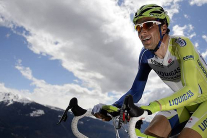 El ciclista italiano Ivan Basso, durante una carrera disputada en abril.-Foto:   AFP / FABRICE COFFRINI