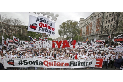 Soria Ya encabezó la manifestación que copó el centro de Madrid.-MARIO TEJEDOR