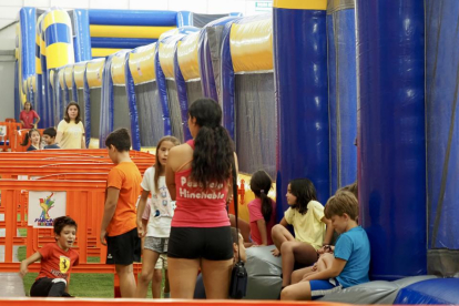 El hinchable más grande del mundo en el Pabellón 1 de la Feria de Valladolid. -E.M.