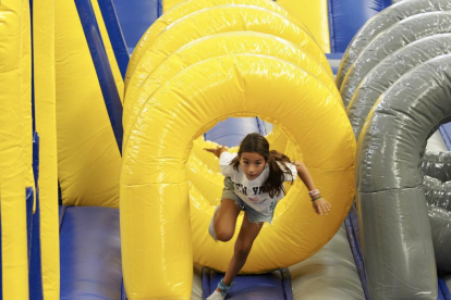 El hinchable más grande del mundo en el Pabellón 1 de la Feria de Valladolid. -E.M.