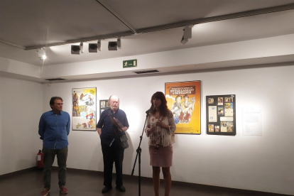 Pedro Ojeda, Joaquín Díaz y Ana Redondo, en la inauguración. | E. PRESS