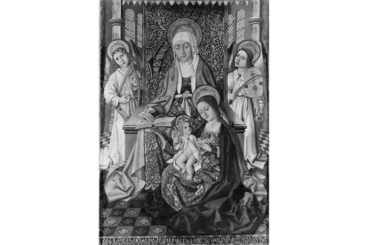 Una ‘Santa Ana con la Virgen y el Niño’ atribuida al Maestro de Osma.  MET