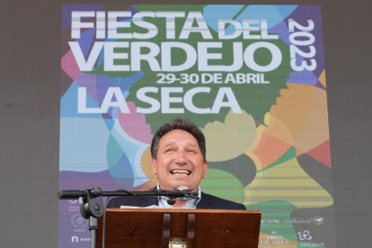 Eusebio Sacristán, pregonero de la Fiesta del Verdejo de La Seca.- J.M. LOSTAU