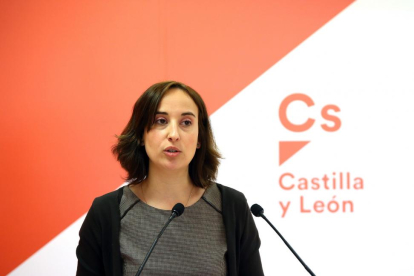 La portavoz de Ciudadanos en Valladolid, Pilar Vicente, valora la actualidad política local y autonómica.-ICAL