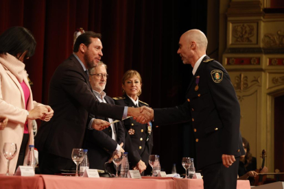 Óscar Puente durante la celebración del Día de la Policía Municipal. -PHOTOGENIC