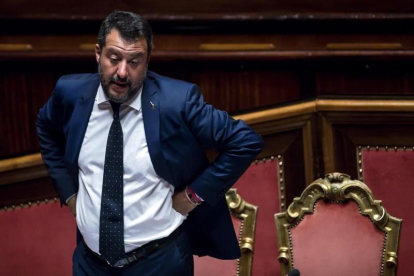 El ministro del Interior de Italia y líder de la Liga, Matteo Salvini.-EFE