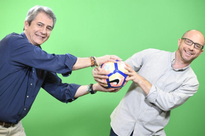 Manbolo Lama y Jesús Gallego, en una imagen promocional del nuevo programa 'El Golazo de Gol', del canal deportivo Gol.-