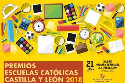 Cartel promocional del premio de Escuelas Católicas CyL-EUROPA PRESS