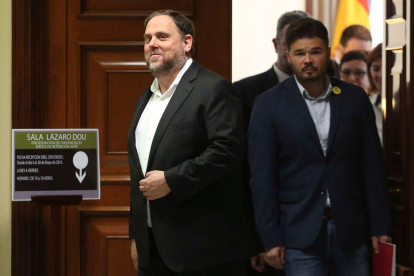 El Supremo deniega el permiso a Junqueras para jurar su cargo de eurodiputado.-DAVID CASTRO
