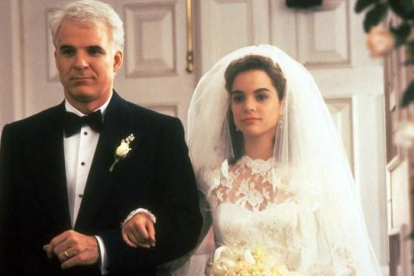 Steve Martin y Kimberly Williams, en una imagen de 'El padre de la novia'.-Foto: ARCHIVO