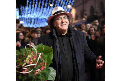 Al Bano Carrisi, a su llegada al Festival de San Remo, el pasado 6 de febrero.-AP / ETTORE FERRARI