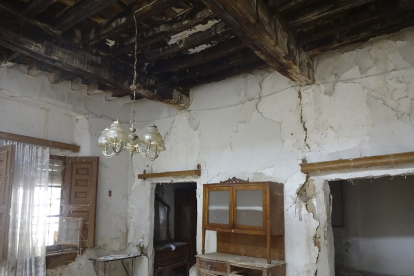 Una de las estancias interiores, documentada por Félix Jové para la investigación, que todavía se conserva. FÉLIX JOVÉ