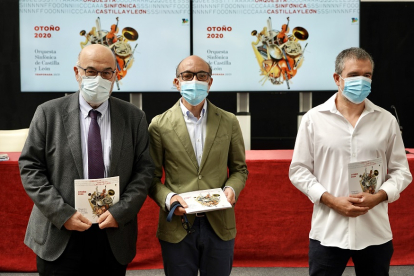 Juan González Posada, Javier Ortega y el anterior gerente Jordi Gimeno. | ICAL
