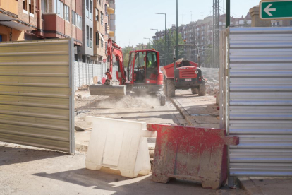 Obras del paso de Padre Claret de la integración ferroviaria de Valladolid.-J. M. LOSTAU