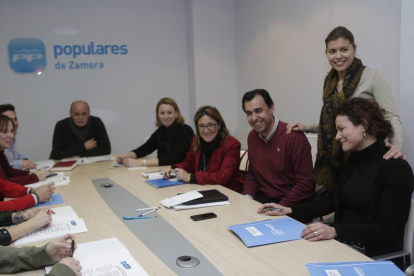 Reunión del comité de campaña del partido popular de Zamora-Ical
