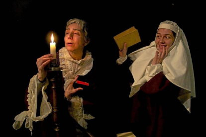 Pilar San José y Cristina Calleja en 'Teresa, misere gozoso' de Teatro Corsario.-Jesús Peña