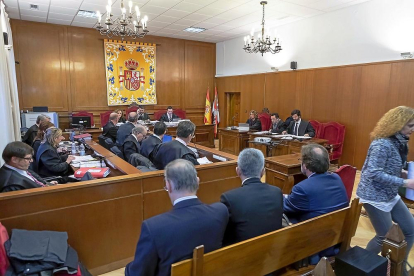 Un momento de la sesión del juicio que se desarrolla en la Audiencia provincial de Segovia.-ICAL