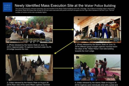 Imágenes usadas por Human Rights Watch para descubrir las nuevas masacres.-Foto: HUMAN RIGHTS WATCH