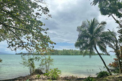 Paisaje de las Islas Salomón, donde está atracado El Pros. E.M.