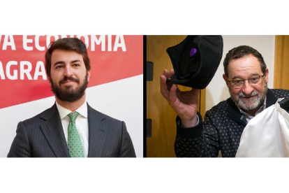 El vicepresidente de la Junta de Castilla y León, Juan García-Gallardo (ICAL), y Félix Pavón (TOMáS ALONSO)
