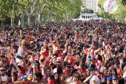 Desfile de peñas de las Fiestas de Valladolid 2023. -PHOTOGENIC/MIGUEL ÁNGEL SANTOS