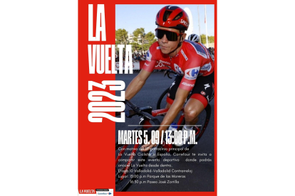 Cartel promocional de Carrefour de cara a la décima etapa de La Vuelta a España.- E.M.