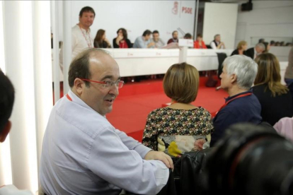 Iceta, en el último comité federal del PSOE, el pasado 23 de octubre.-JOSÉ LUIS ROCA