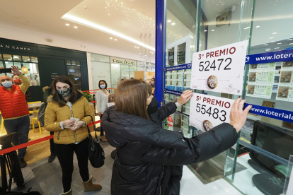 Una administración de lotería de Valladolid vendió un tercer premio el pasado 2020.- PHOTOGENIC