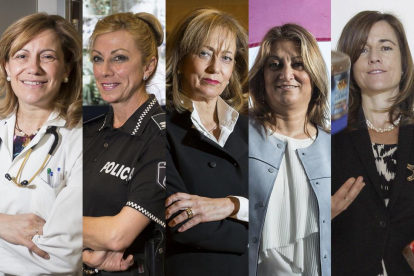 Gloria Sánchez, Julia González, Lourdes Rodríguez, Teresa López y Rocío Hervella-MIGUEL ÁNGEL SANTOS