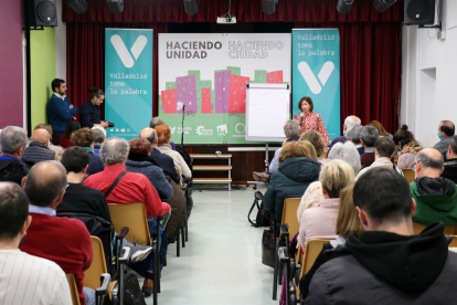 Intervención de María Sánchez en la asamblea de Valladolid Toma La Palabra.-ICAL.