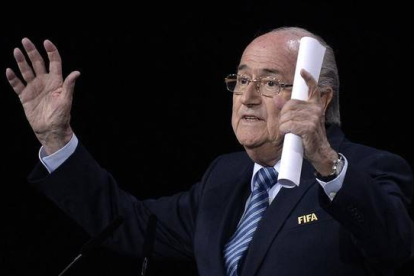 Josep Blatter, en Zúrich.-Foto: AP / WALTER BIERI