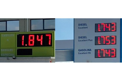 Diferencia de precio entre dos gasolineras en Valladolid. / LOSTAU
