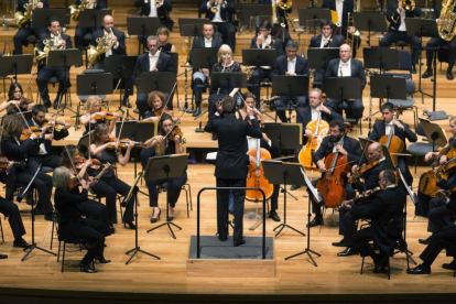 Primer concierto del nuevo director de la OSCyL, Andrew Gourlay. el pasado mes de octubre.-Ical