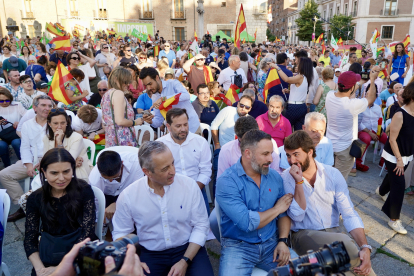El candidato de Vox a la Presidencia del Gobierno, Santiago Abascal, inicia en Valladolid la campaña de las generales del 23 de julio con un acto político en San Pablo. ICAL