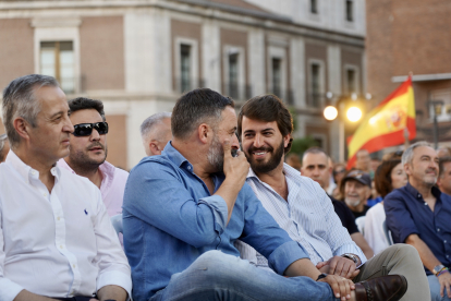 El candidato de Vox a la Presidencia del Gobierno, Santiago Abascal, inicia en Valladolid la campaña de las generales del 23 de julio con un acto político en San Pablo. ICAL