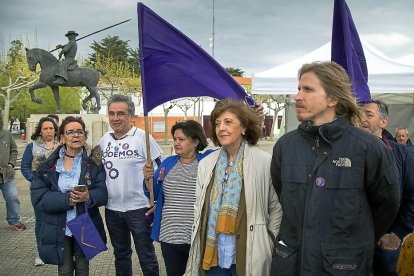 Pablo Fernández durante su visita a Ciudad Rodrigo.-ICAL