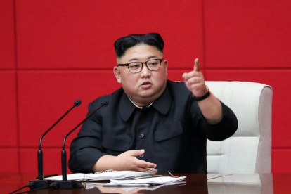 Kim Jong-un, líder de Corea del Norte.-AP / KCNA VIA KNS