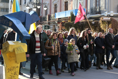 La Asociación de Amigos Leoneses Ucranianos Damnificados convoca una manifestación con motivo del primer aniversario de la invasión de Ucrania.- ICAL